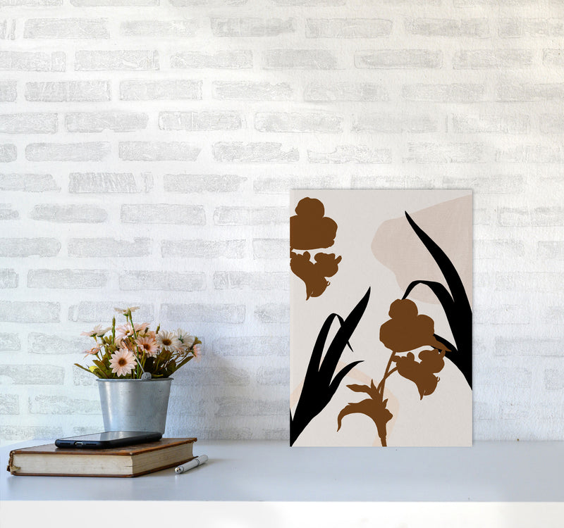 Abstract Leaf 3 Art Print by Essentially Nomadic A3 Black Frame