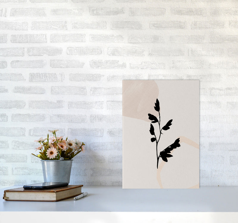 Abstract Leaf 4 Art Print by Essentially Nomadic A3 Black Frame
