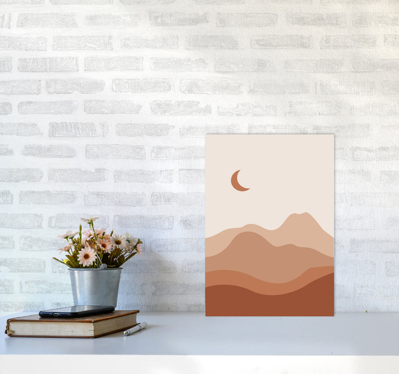 Mountain Landscape Art Print by Essentially Nomadic A3 Black Frame
