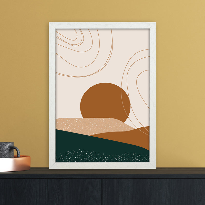 Abstract Landscape 2x3 Ratio Art Print by Essentially Nomadic A3 Oak Frame