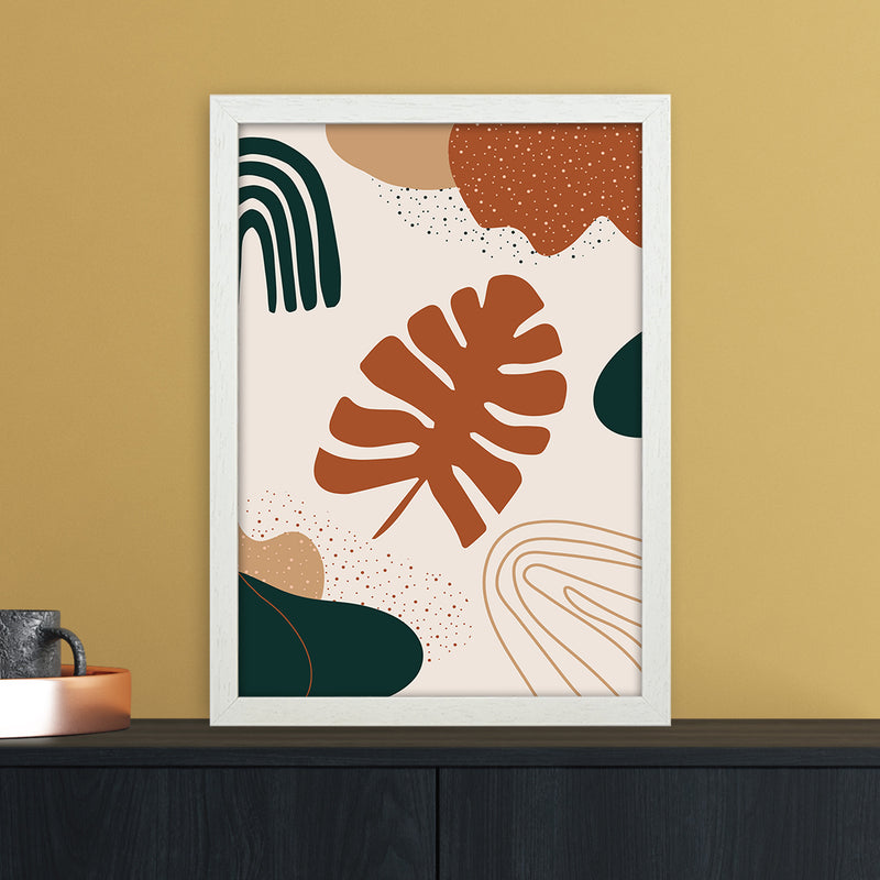 Autumn Abstract 01 Art Print by Essentially Nomadic A3 Oak Frame