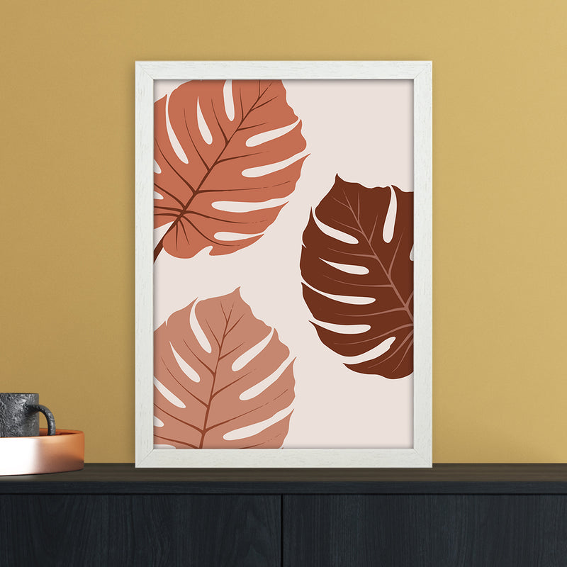 Monstera Leaf 01 Art Print by Essentially Nomadic A3 Oak Frame