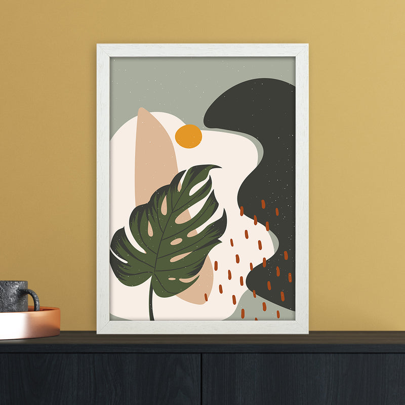 Botanical Abstract Art Print by Essentially Nomadic A3 Oak Frame