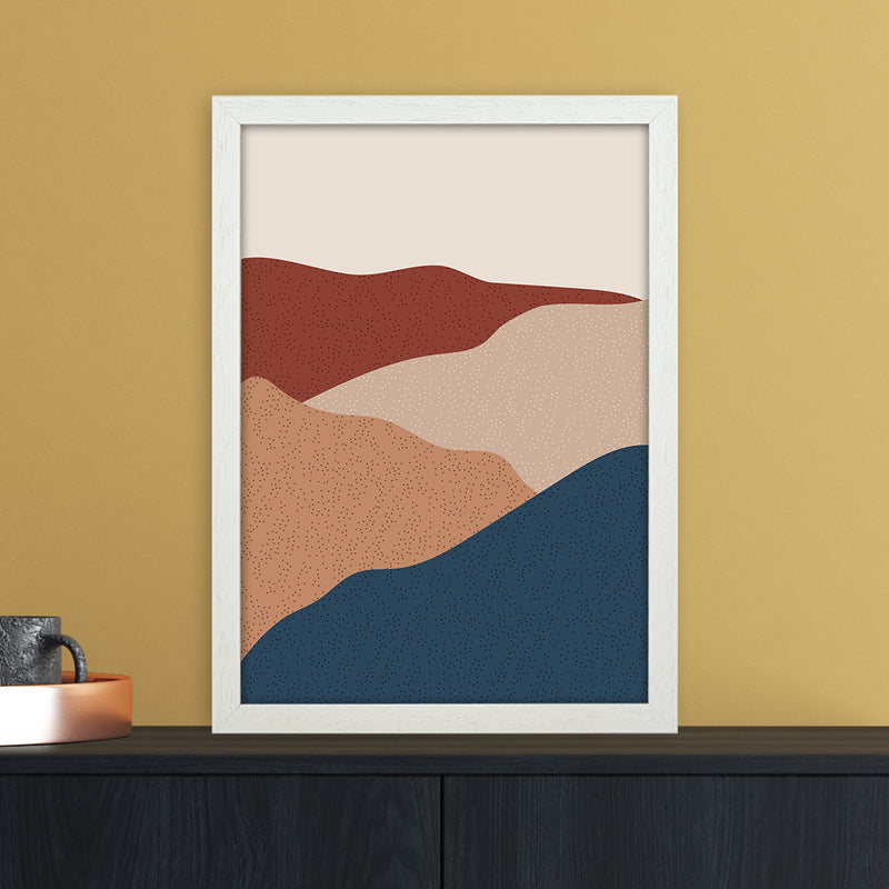 Mountain Art Print by Essentially Nomadic A3 Oak Frame