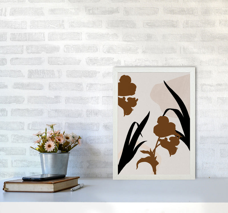 Abstract Leaf 3 Art Print by Essentially Nomadic A3 Oak Frame