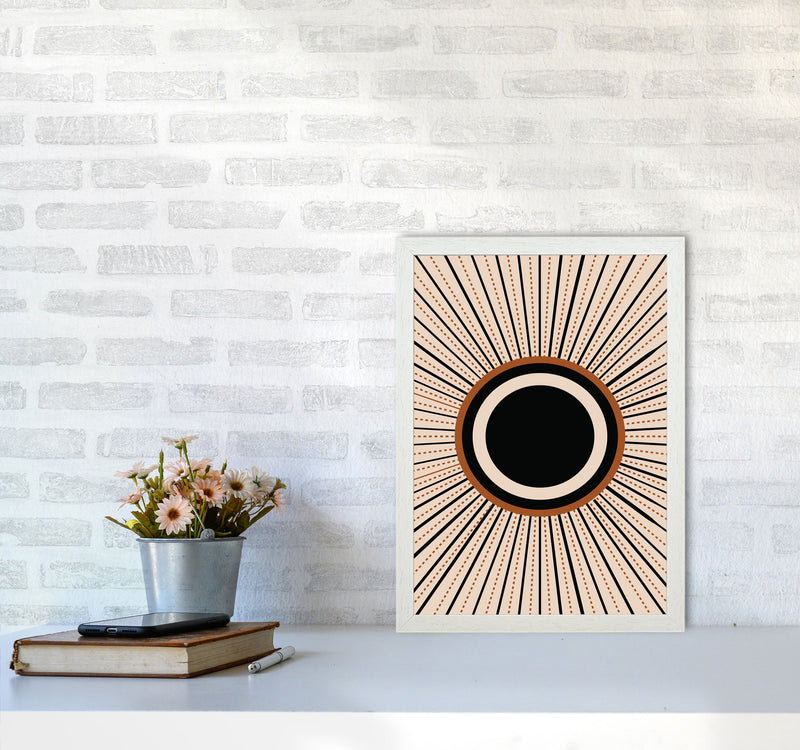 Boho Sun 1 Art Print by Essentially Nomadic A3 Oak Frame