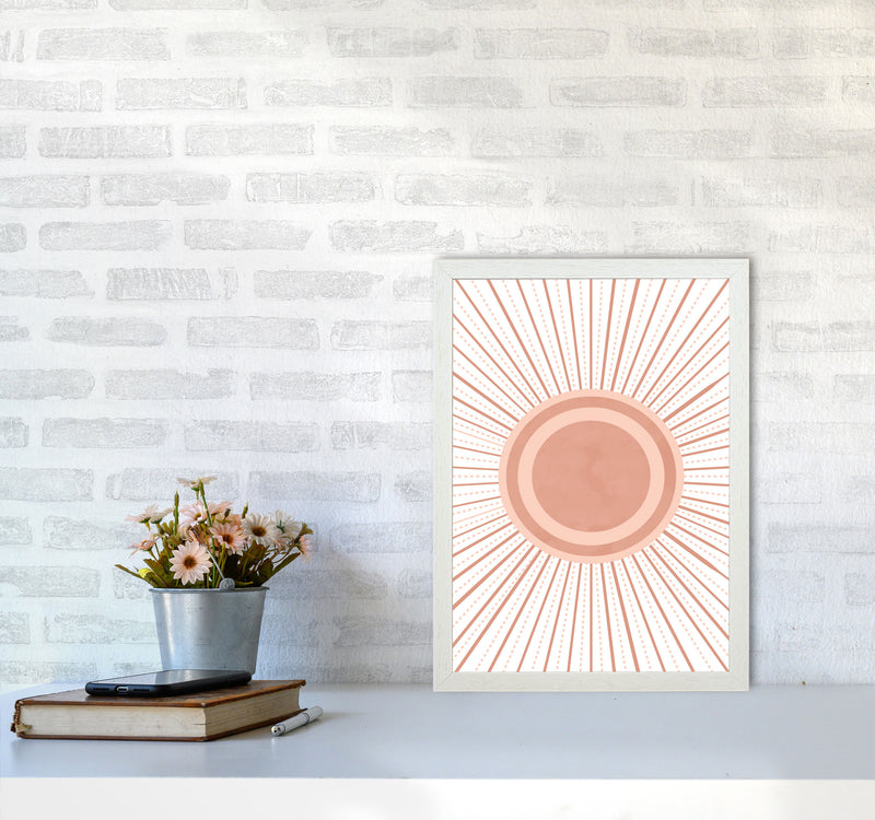 Boho Sun Art Print by Essentially Nomadic A3 Oak Frame