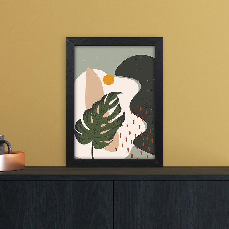 Botanical Abstract Art Print by Essentially Nomadic A4 White Frame