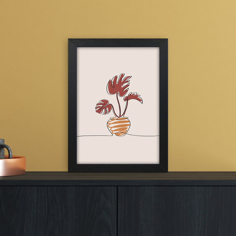 Monstera Art Print by Essentially Nomadic A4 White Frame