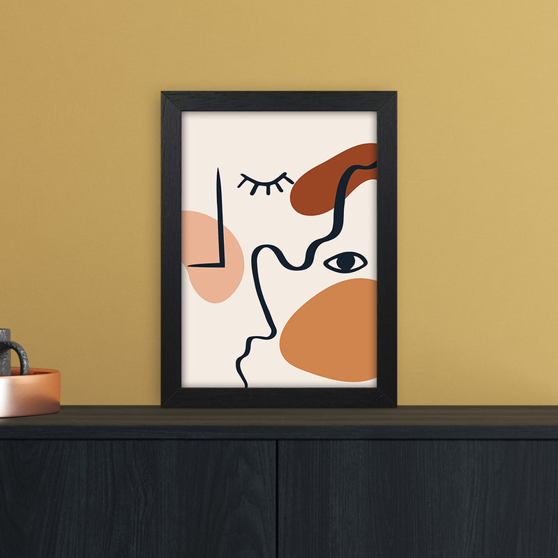 Abstract Lines Art Print by Essentially Nomadic A4 White Frame