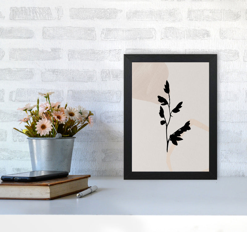 Abstract Leaf 4 Art Print by Essentially Nomadic A4 White Frame