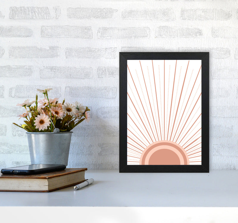 Boho Sunrise Art Print by Essentially Nomadic A4 White Frame