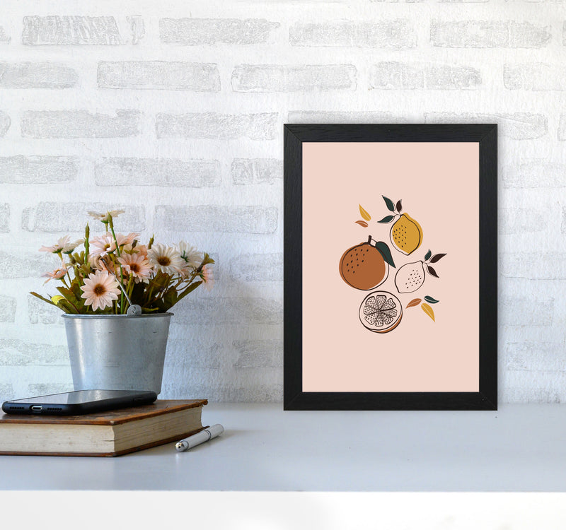 Citrus Art Print by Essentially Nomadic A4 White Frame