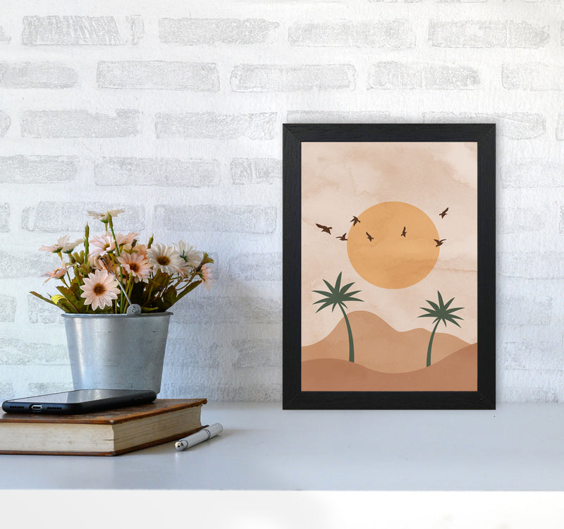 Desert Palm Art Print by Essentially Nomadic A4 White Frame