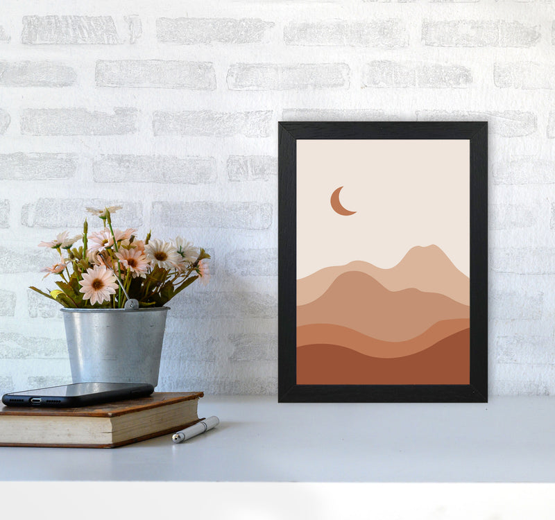 Mountain Landscape Art Print by Essentially Nomadic A4 White Frame