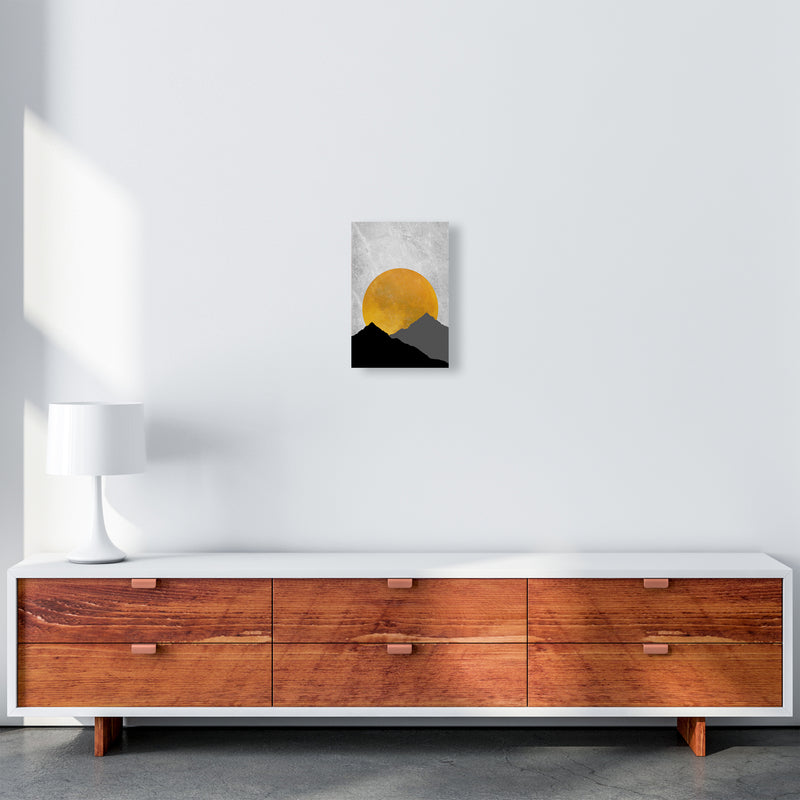 The Sunset Mountain Art Print by Essentially Nomadic A4 Canvas