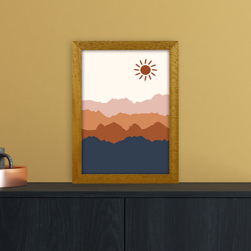 Sun Blue Mountain 02 Art Print by Essentially Nomadic A4 Print Only