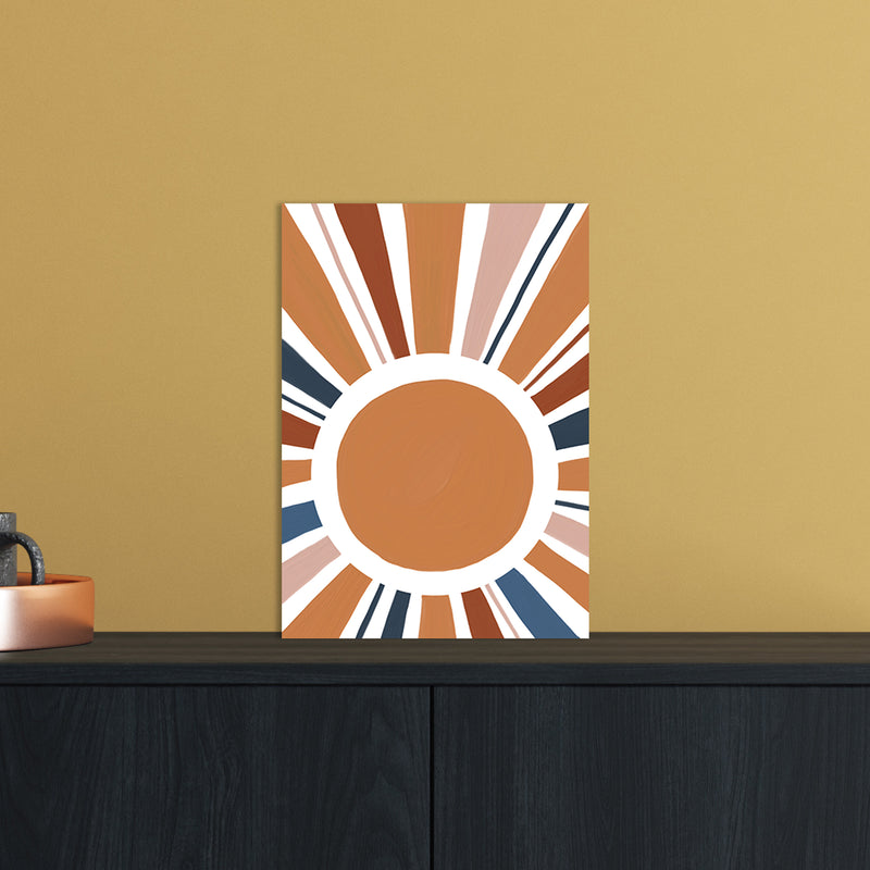 Abstract Sun Rays Art Print by Essentially Nomadic A4 Black Frame