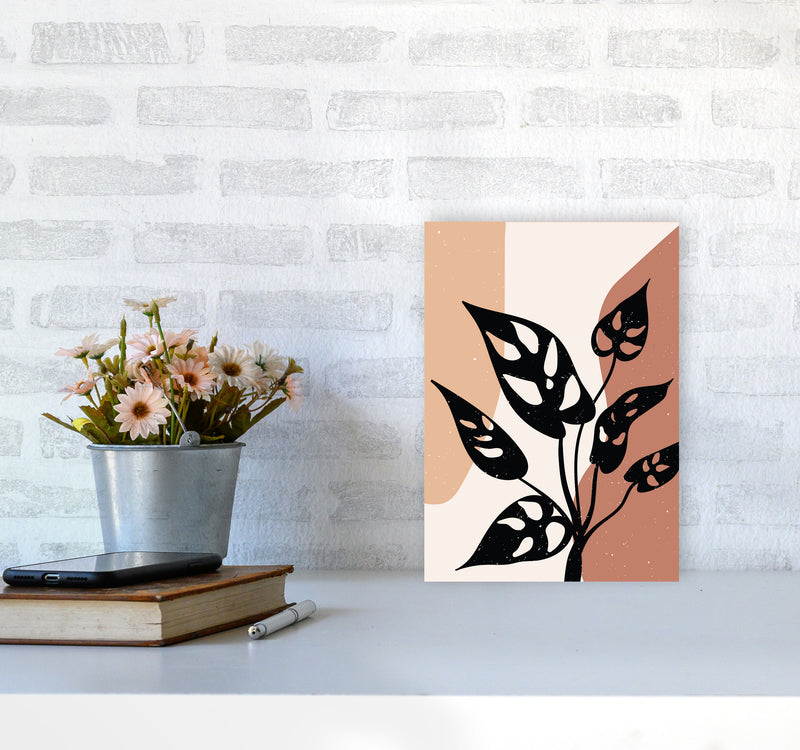 Abstract Botanical Art Print by Essentially Nomadic A4 Black Frame