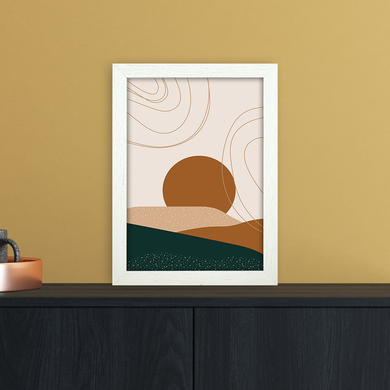 Abstract Landscape 2x3 Ratio Art Print by Essentially Nomadic A4 Oak Frame