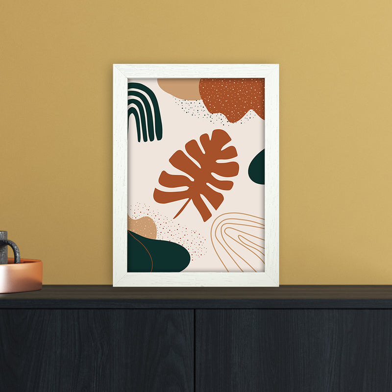 Autumn Abstract 01 Art Print by Essentially Nomadic A4 Oak Frame