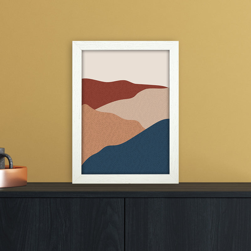 Mountain Art Print by Essentially Nomadic A4 Oak Frame