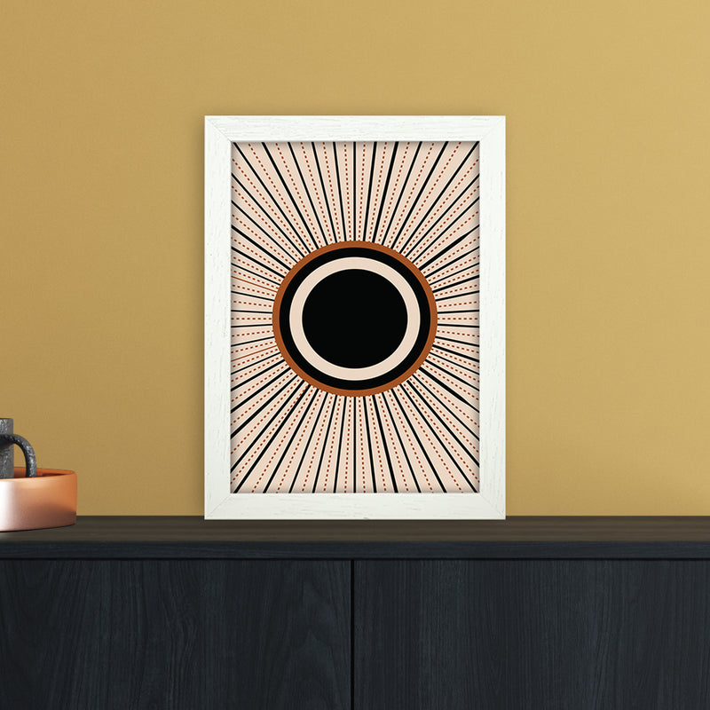 Boho Sun 1 Art Print by Essentially Nomadic A4 Oak Frame