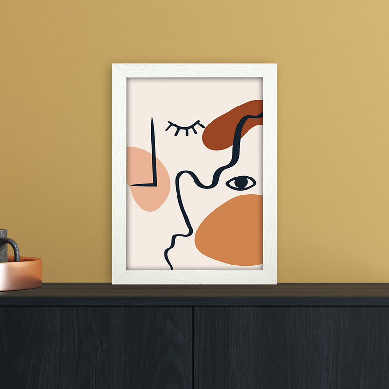 Abstract Lines Art Print by Essentially Nomadic A4 Oak Frame