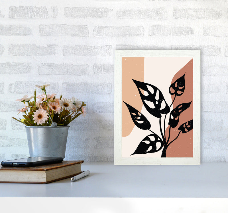 Abstract Botanical Art Print by Essentially Nomadic A4 Oak Frame