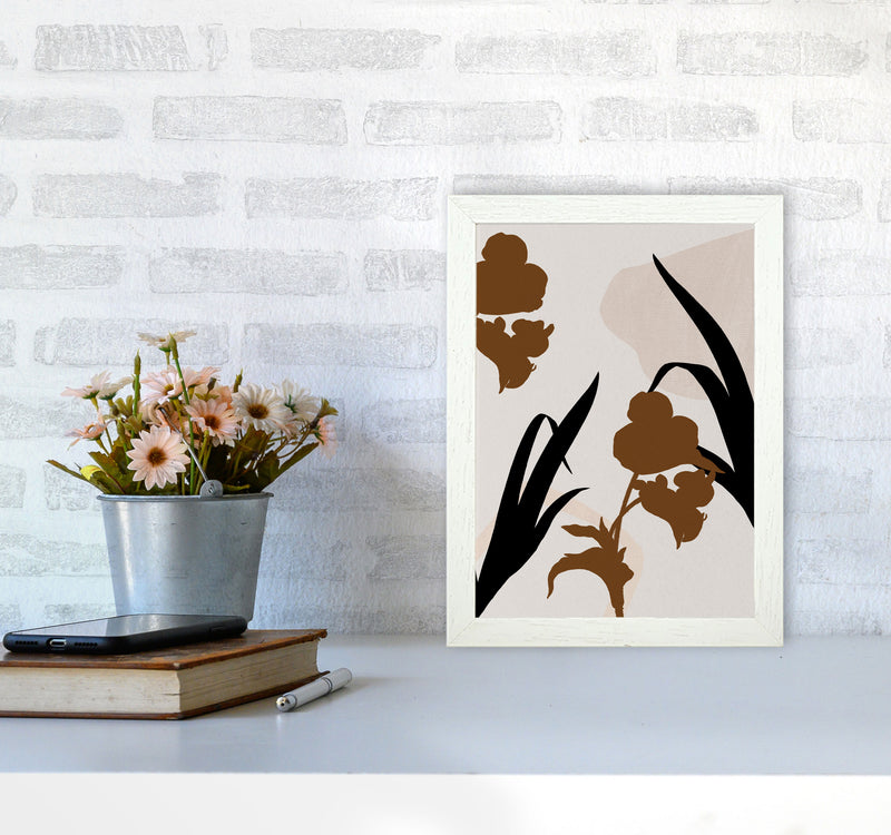 Abstract Leaf 3 Art Print by Essentially Nomadic A4 Oak Frame
