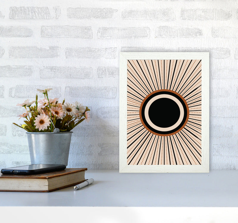 Boho Sun 1 Art Print by Essentially Nomadic A4 Oak Frame