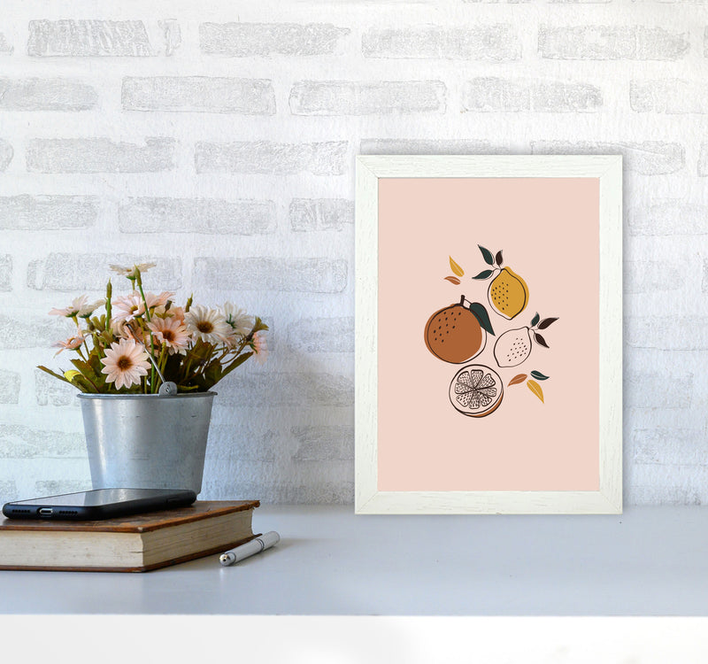 Citrus Art Print by Essentially Nomadic A4 Oak Frame