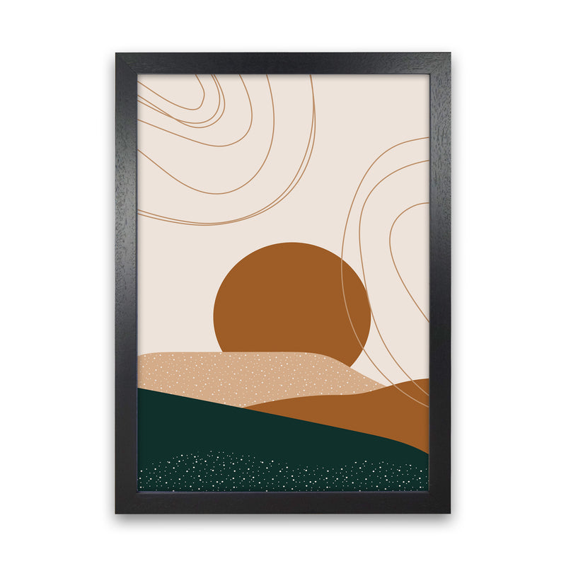 Abstract Landscape 2x3 Ratio Art Print by Essentially Nomadic Black Grain