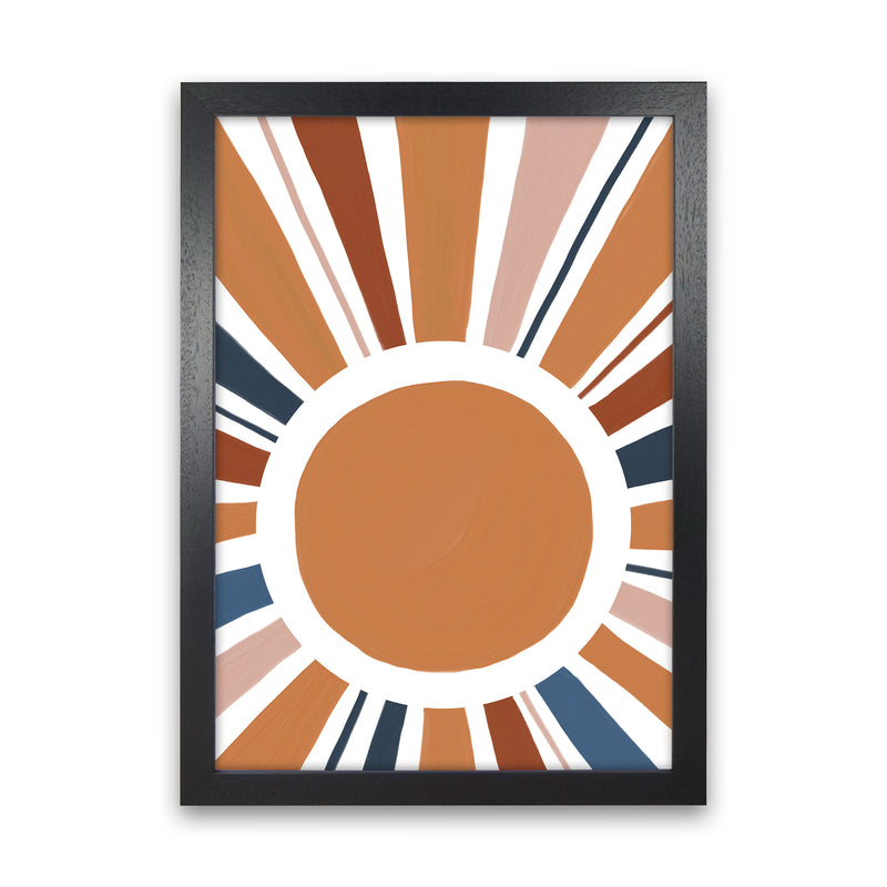 Abstract Sun Rays Art Print by Essentially Nomadic Black Grain