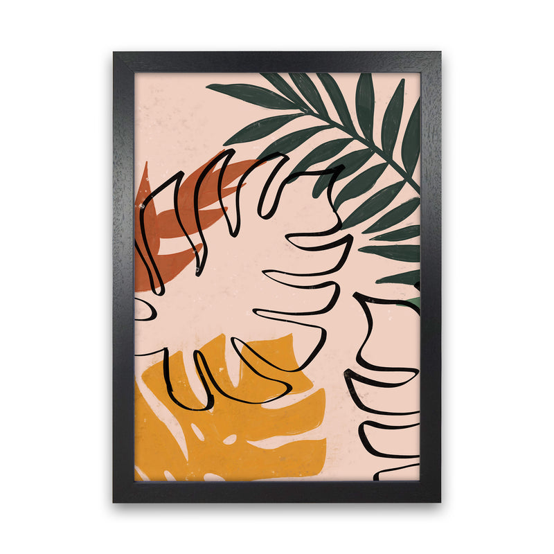 Abstract Plant Art Print by Essentially Nomadic Black Grain