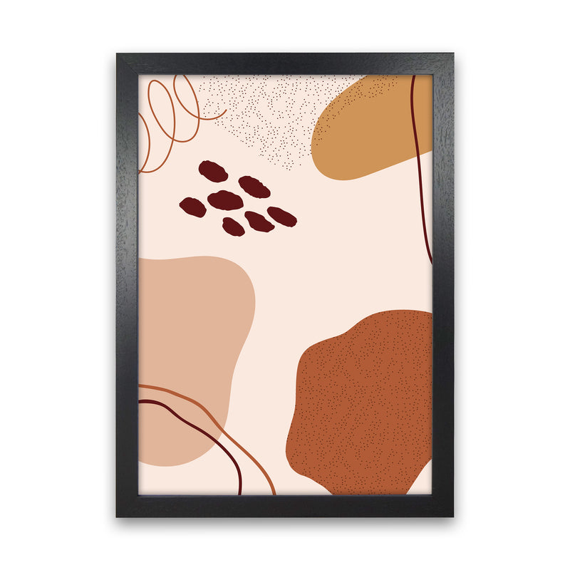 Abstract Shapes Art Print by Essentially Nomadic Black Grain