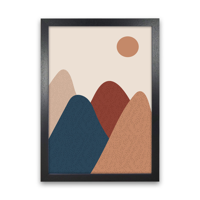 Mountain Sun Art Print by Essentially Nomadic Black Grain