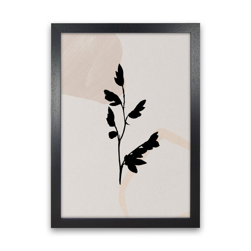 Abstract Leaf 4 Art Print by Essentially Nomadic Black Grain