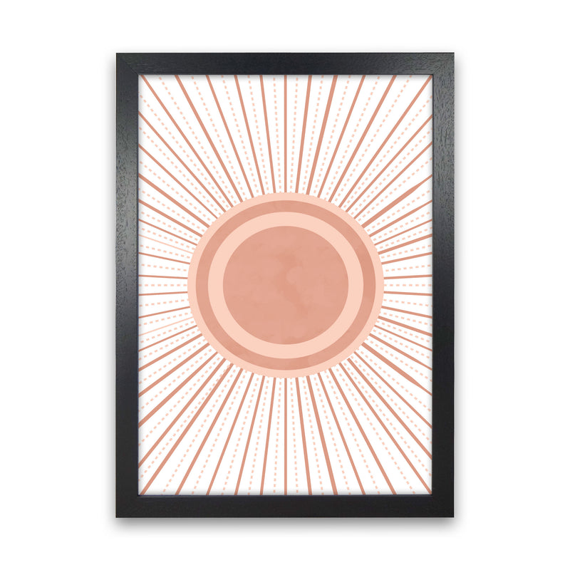 Boho Sun Art Print by Essentially Nomadic Black Grain