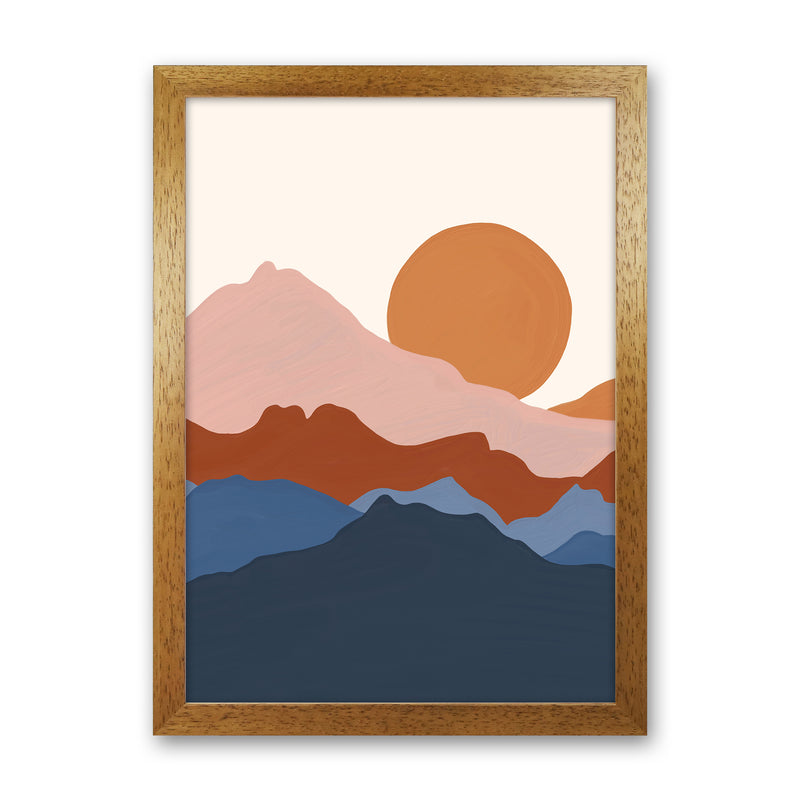 Astract Landscape Art Print by Essentially Nomadic Oak Grain