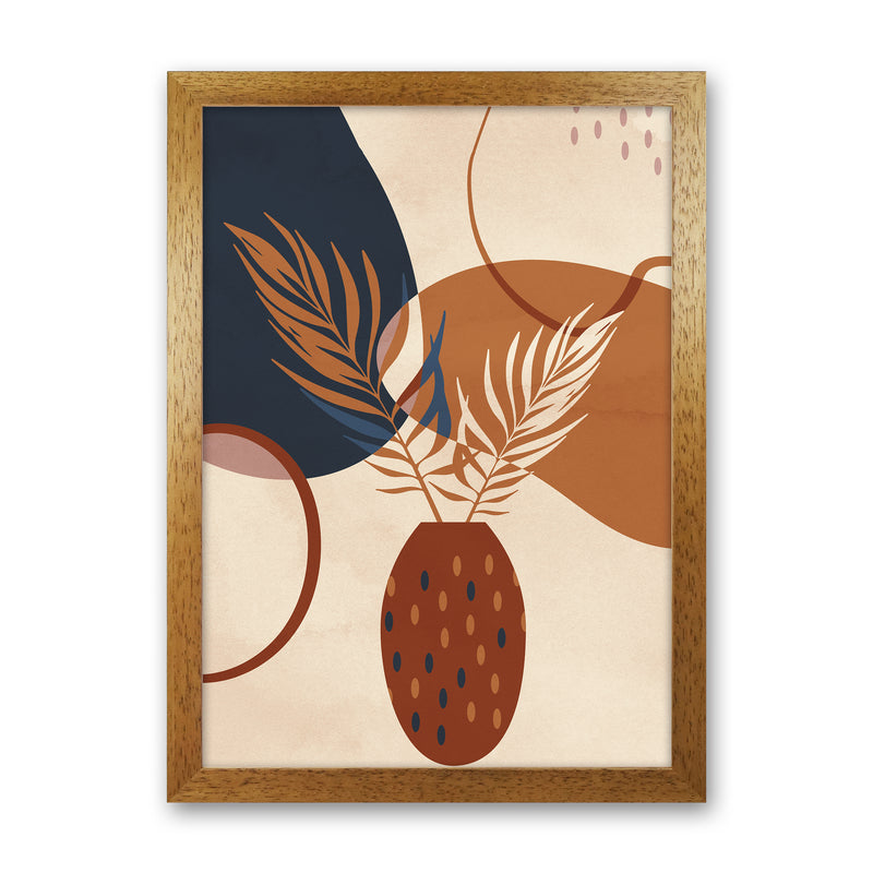 Mid Century Vase Art Print by Essentially Nomadic Oak Grain