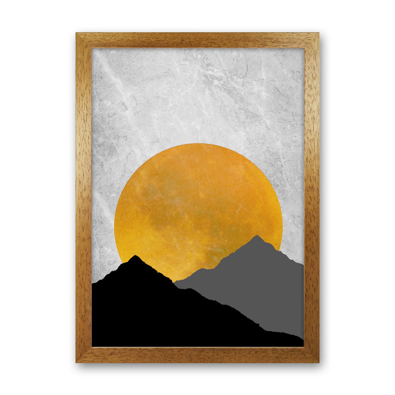 The Sunset Mountain Art Print by Essentially Nomadic Oak Grain