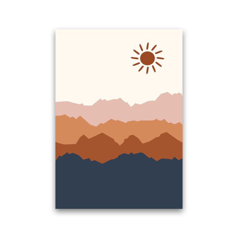 Sun Blue Mountain 02 Art Print by Essentially Nomadic Print Only