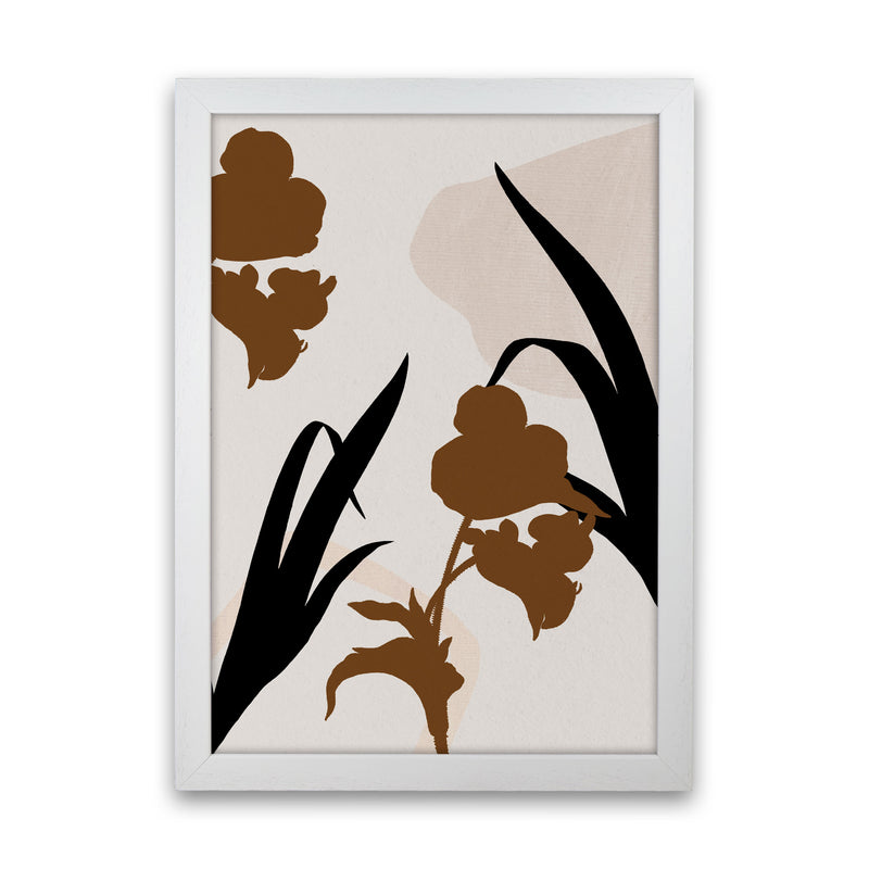 Abstract Leaf 3 Art Print by Essentially Nomadic White Grain