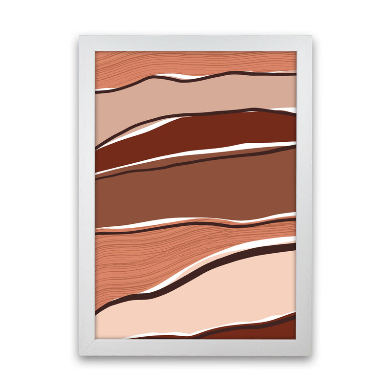 Abstract Stripes Art Print by Essentially Nomadic White Grain