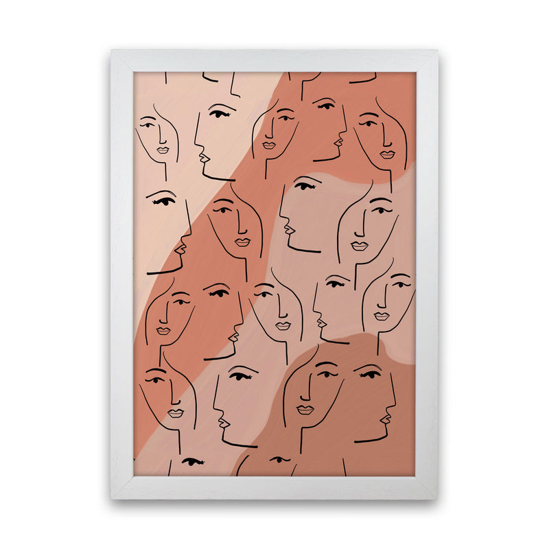 Faces Art Print by Essentially Nomadic White Grain