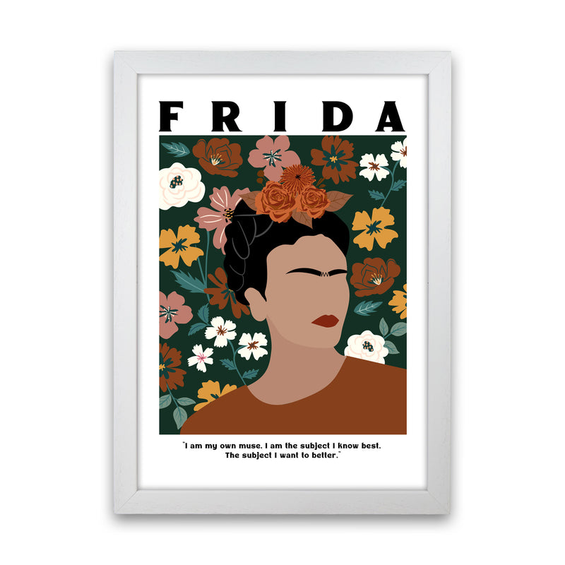 Frida Floral Art Print by Essentially Nomadic White Grain