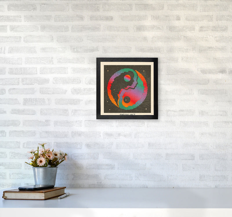 Find Balance Art Print by Inktally3030 White Frame