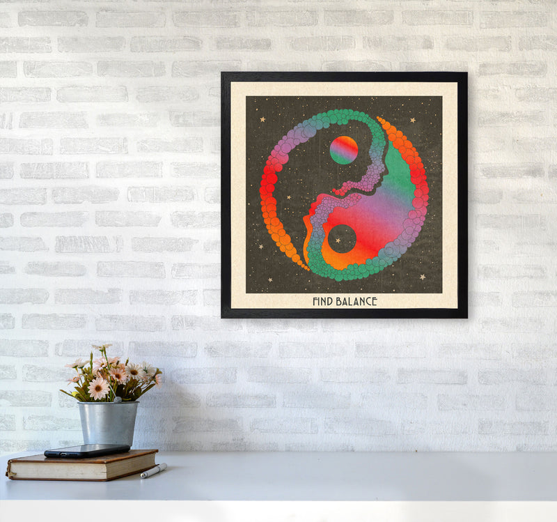Find Balance Art Print by Inktally5050 White Frame