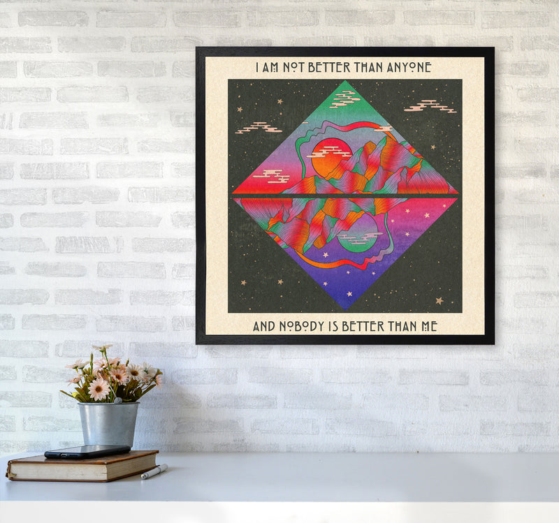 I Am No Better Final - 7000Px Art Print by Inktally6060 White Frame